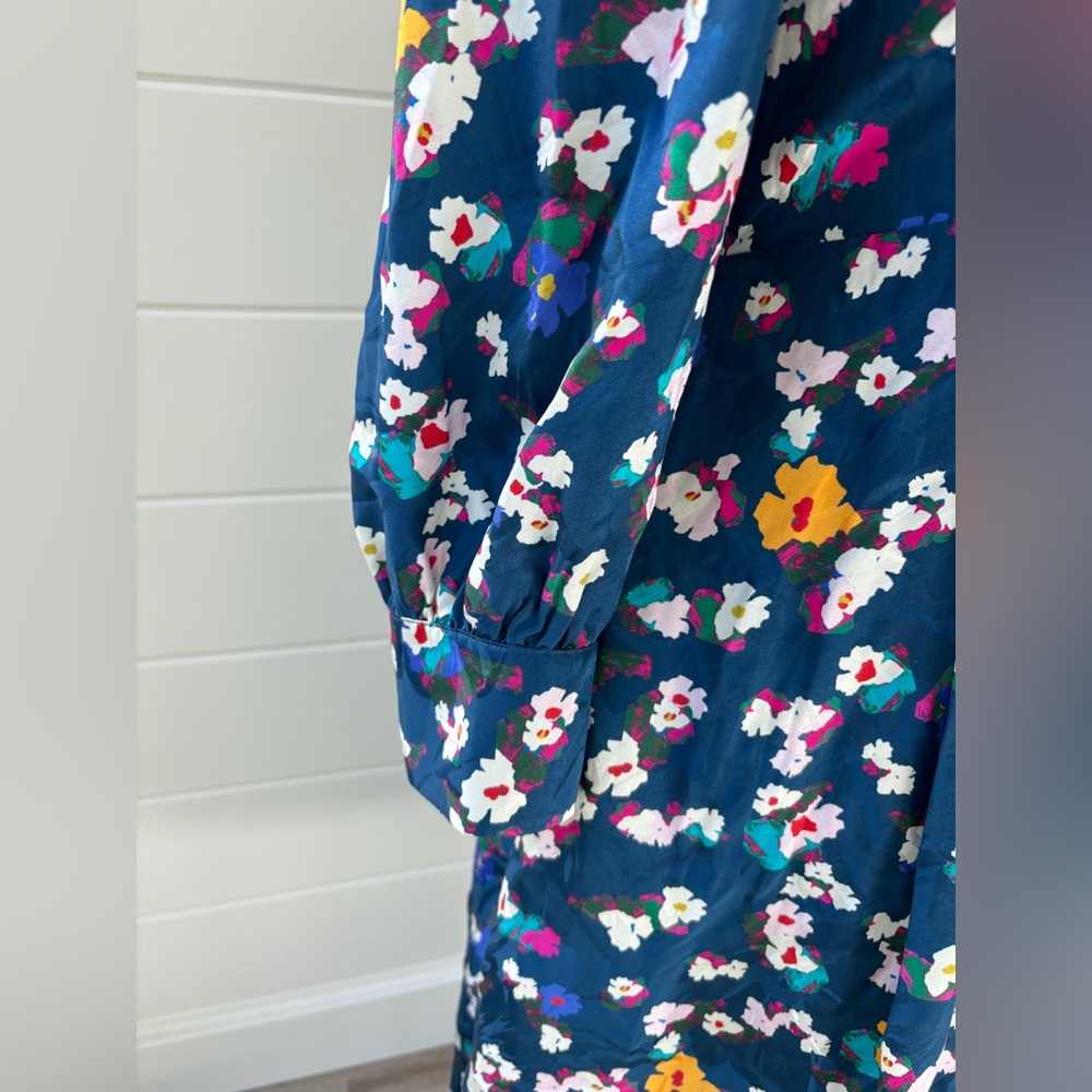 $695 TANYA TAYLOR
Thelma Blue Floral Silk Dress Sz 8 NWT - Picture 8 of 11
